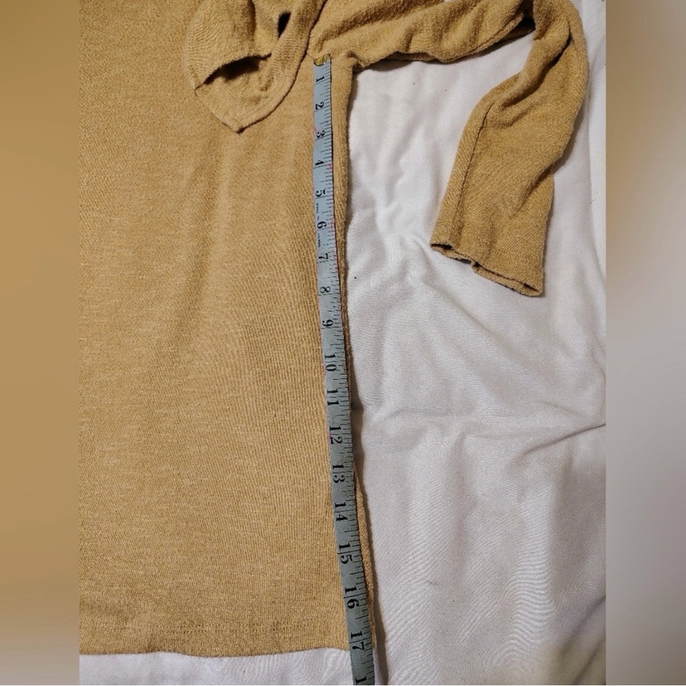 Cato Tan Ruffle Sleeve Long Sleeve Top - Picture 7 of 9